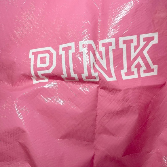 Y2K Victoria’s Secret Pink Tote Bag with Bold White Text - Picture 10 of 14